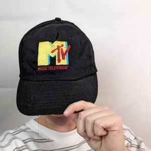 Vintage 90s MTV Wool Snapback Hat USA